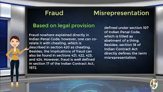 What is Difference Between Fraud amp Misrepresentation [upl. by Lelah]