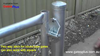 Gate Latch 2 way for round pipe and square [upl. by Madora]