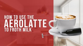 How To Use the AeroLatte To Froth Milk [upl. by Vedi]