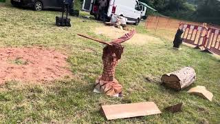 A fabulous range of wooden sculpture at Caerleon festival 2024 [upl. by Aggi]