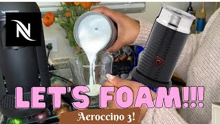 How To Foam Milk With Aeroccino 3 Make Coffee With Foam Tips amp Tricks  Easy Foamed Latte Recipe [upl. by Atsyrc]