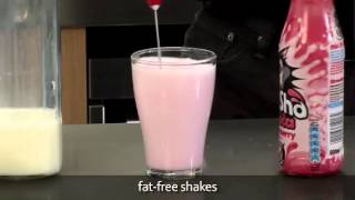 How to make a fat free milkshake using an aerolatte milk frother [upl. by Annissa588]