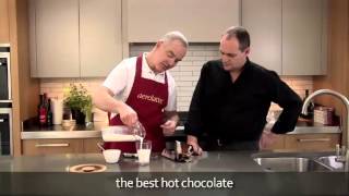 How to make a hot chocolate using an aerolatte milk frother [upl. by Odnalref]