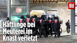 Gefängnismeuterei Polizei stürmt Knast in Thüringen  JVA Untermaßfeld [upl. by Godard]